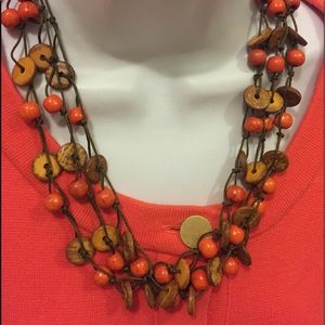 Hand made bead necklace